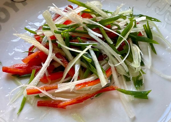 秋葵蛏子水蒸蛋