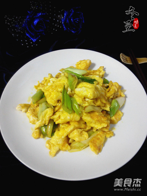 大葱炒鸡蛋的做法