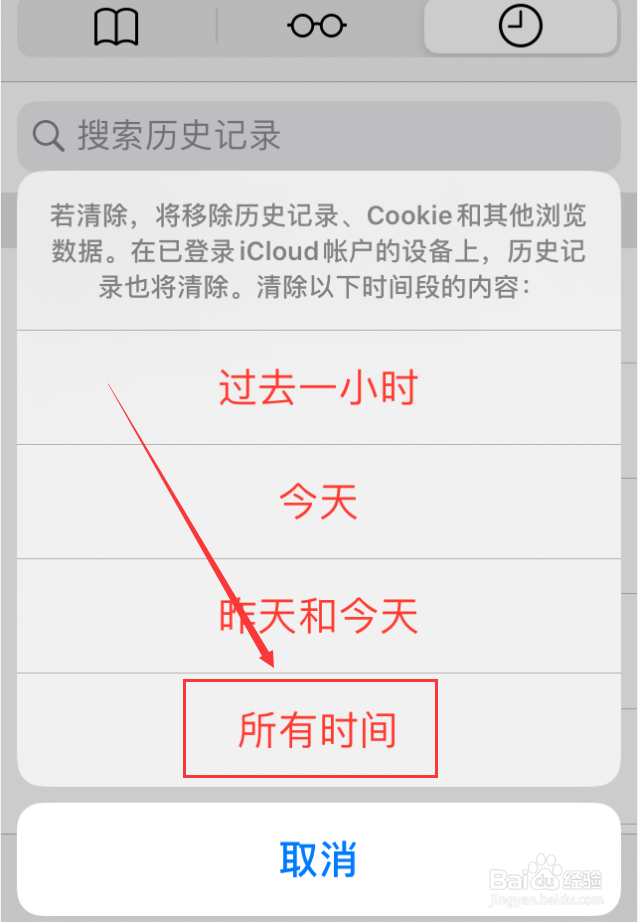 苹果手机Safari浏览器怎么清除历史记录和数据