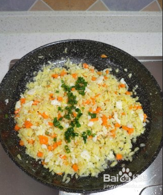 黄金炒米饭怎么做