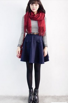 内搭这样穿时尚又可爱