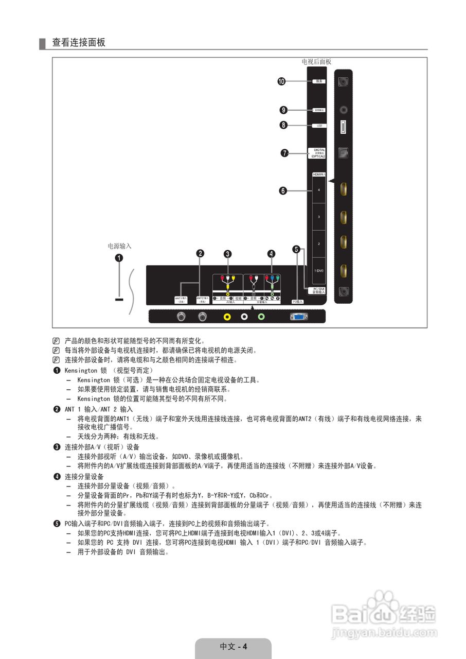 三星UA40B6000VF液晶彩电使用说明书:[1]
