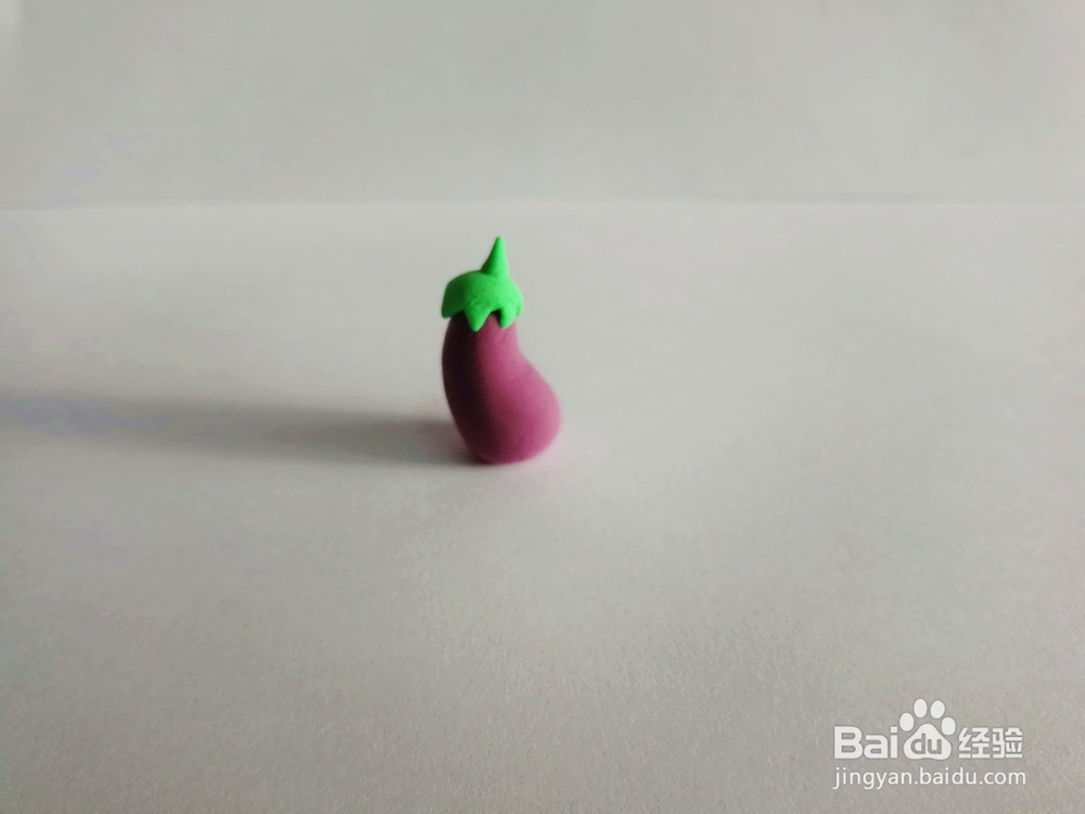 超轻粘土茄子的简单做法