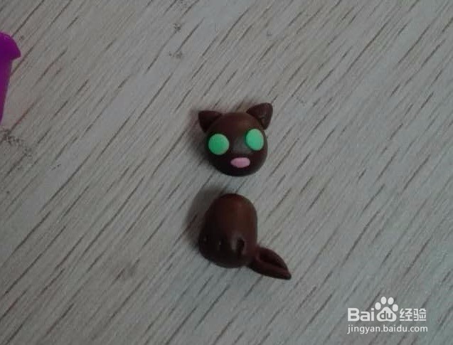 牡丹花上的猫咪黏土做法