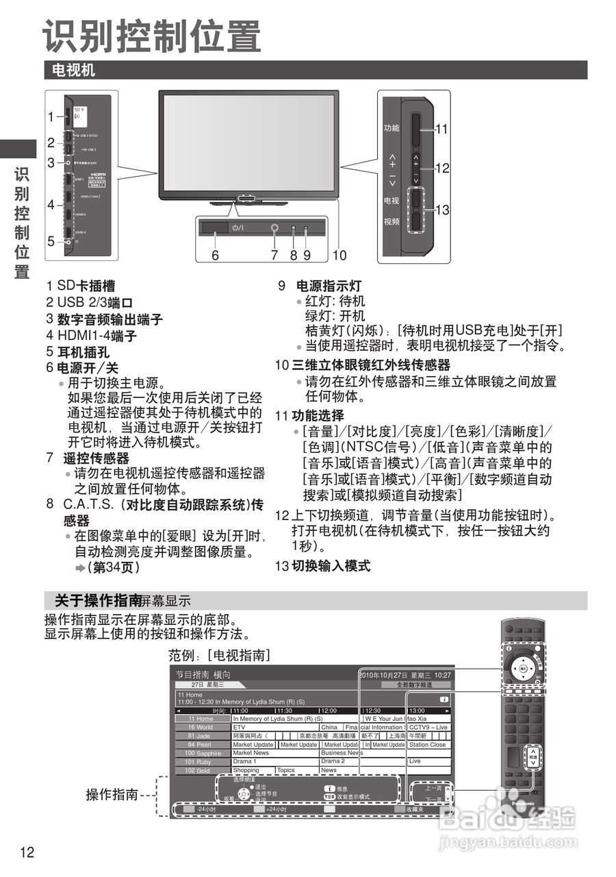 松下TH-P50GT30C等离子彩电使用说明书:[2]