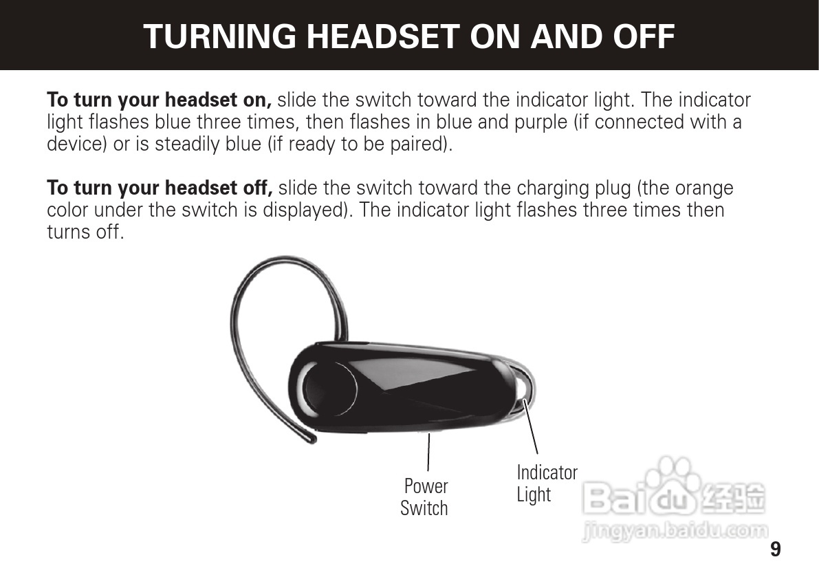 摩托罗拉H560蓝牙耳机使用说明书:[1]