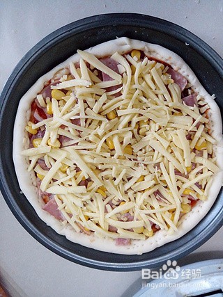 培根玉米粒披萨