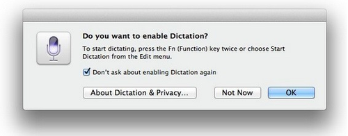 Mountain Lion语音输入怎么开启？