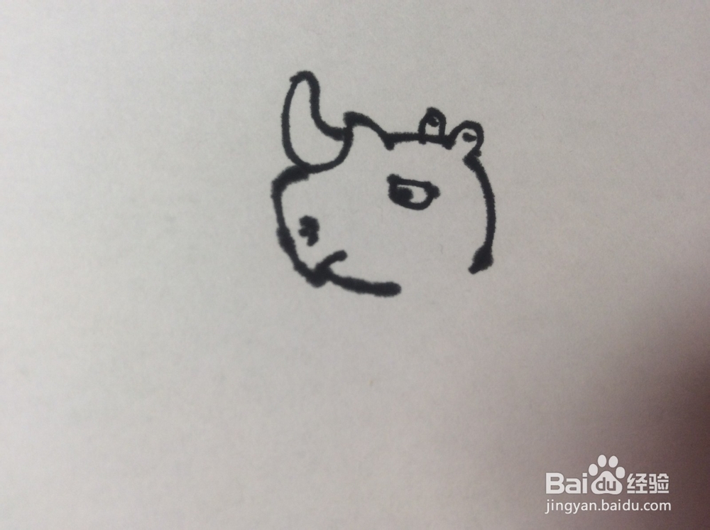 如何画犀牛的儿童画如何画犀牛的简笔画