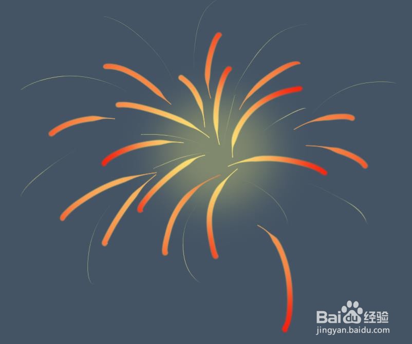SketchBook怎么画烟花