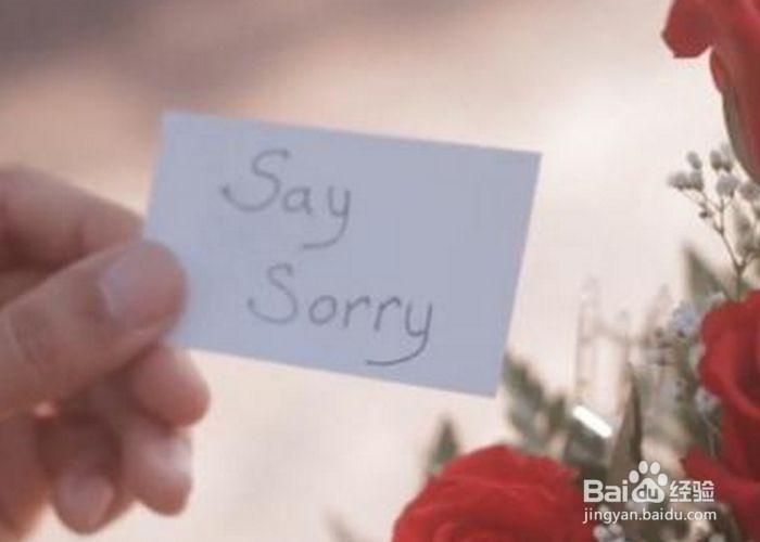 如何向女孩表达歉意