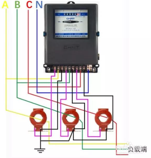 三箱电表箱进线出线图图片