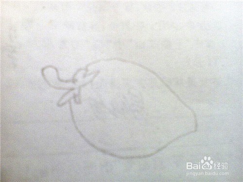 简笔画 草莓的画法：