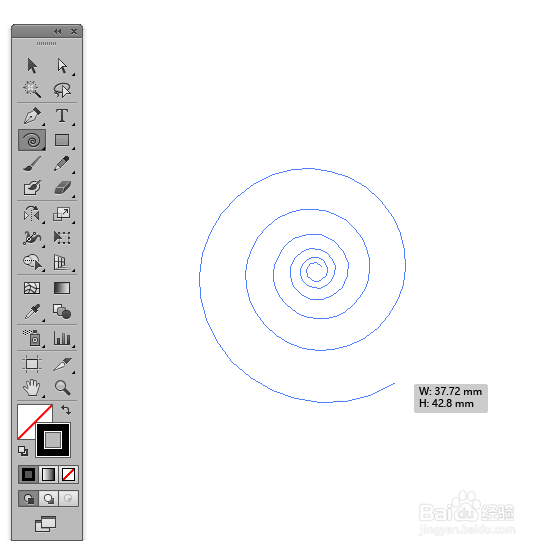 illustrator 中的螺旋线工具