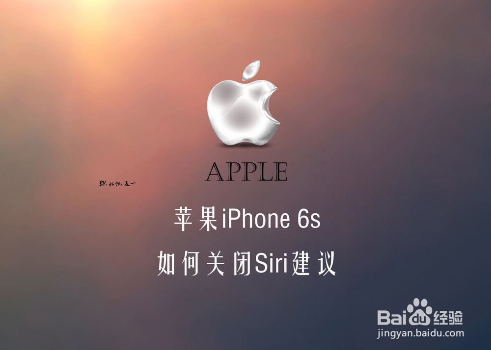 <b>苹果iPhone 6s如何关闭Siri建议</b>