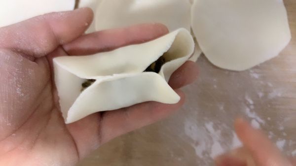 地瓜皮鸡蛋馅饺子