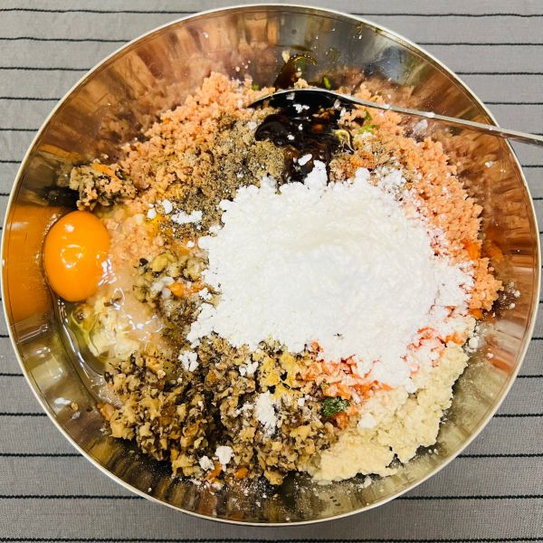 减脂豆腐鸡胸肉丸子