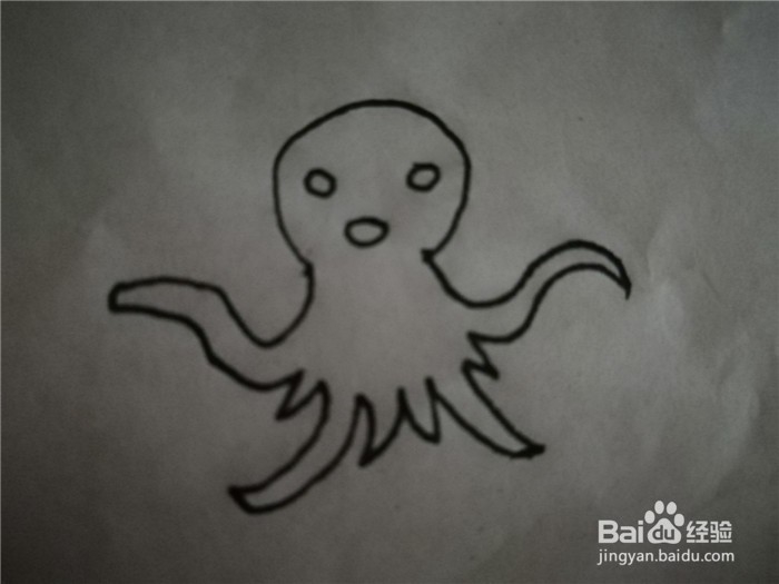 怎么样用简笔画画章鱼