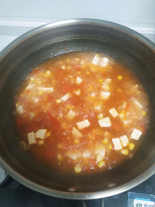 番茄玉米鲜虾面