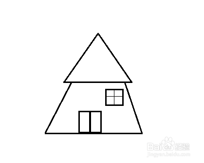 简笔画-老式房子的简笔画如何画