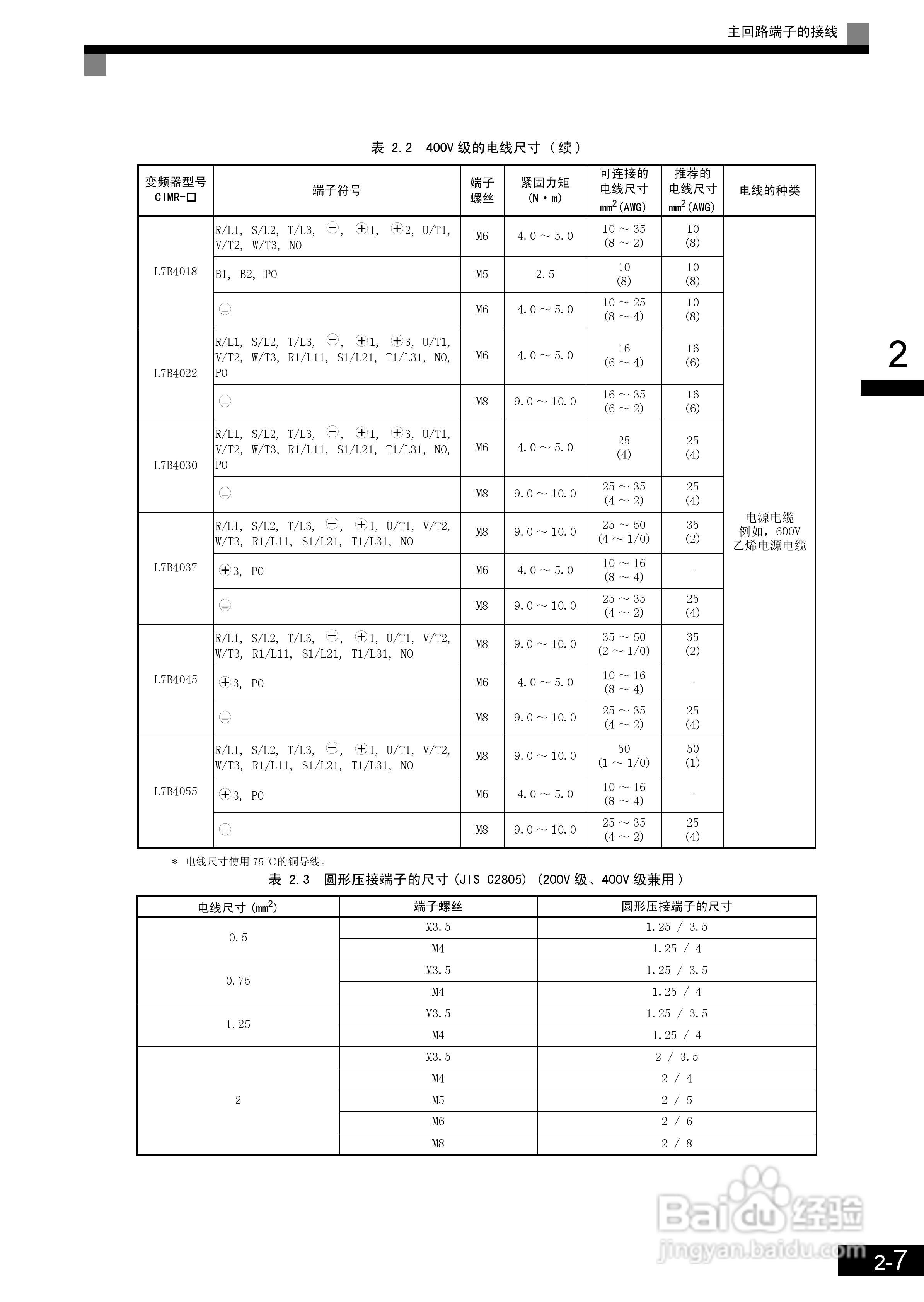 安川CIMR-L7B4055变频器使用说明书:[4]
