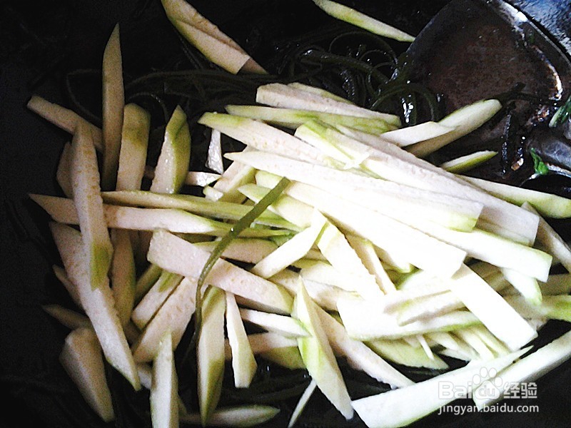 补钙的海带丝炒菜瓜