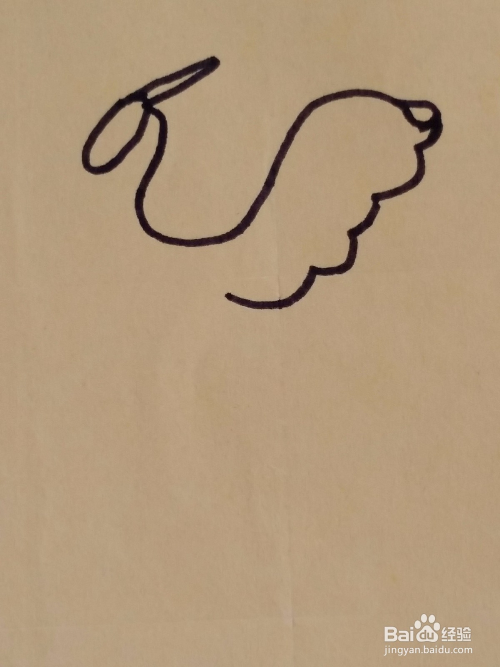 幼儿仙鹤手绘画法