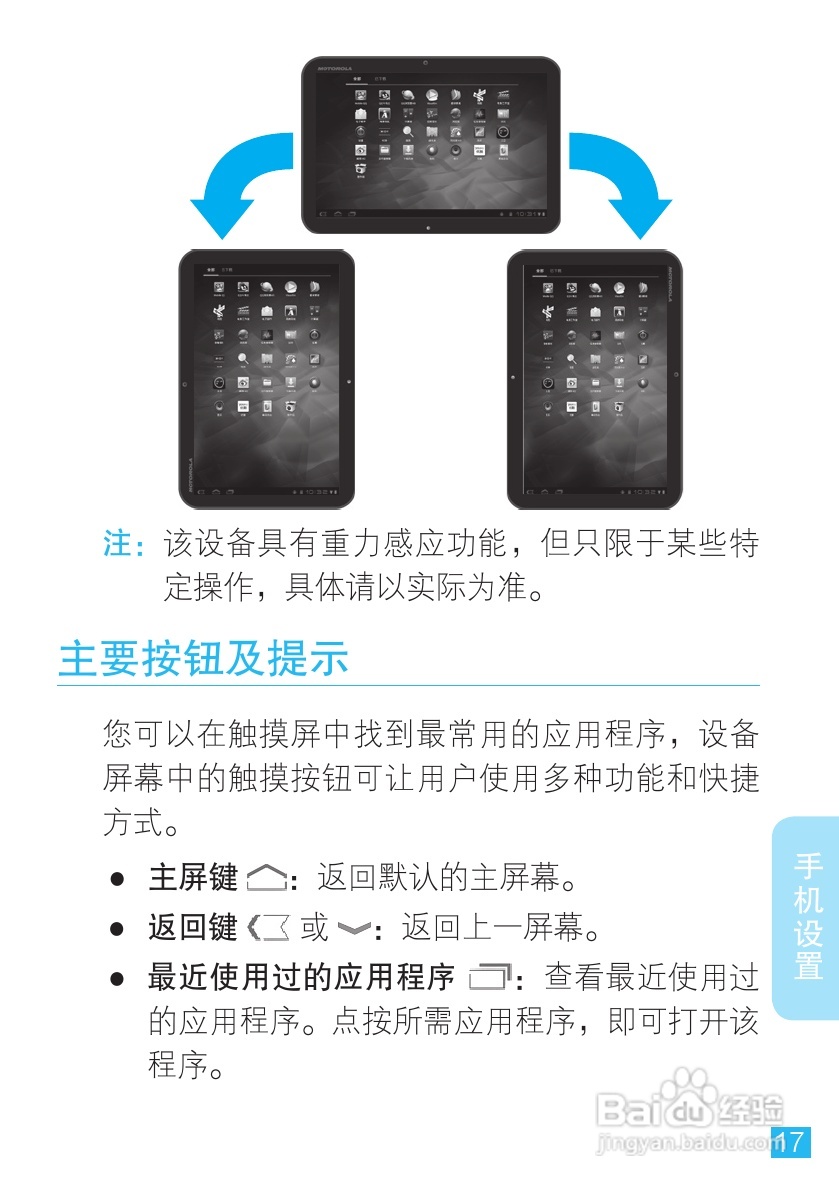 MOTOROLA MZ606触摸屏平板电脑用户手册:[2]