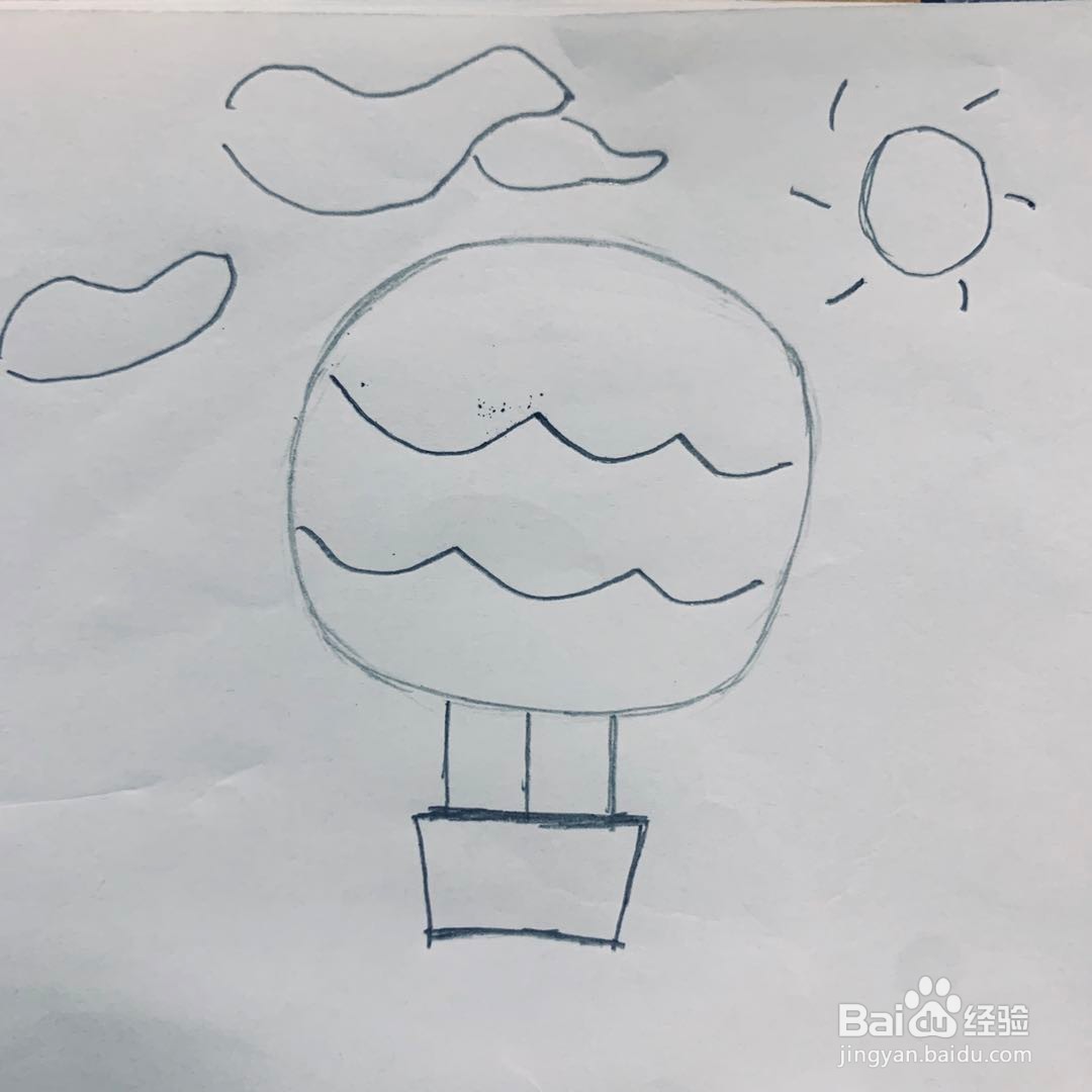 简笔画教程-热气球