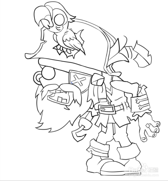 海盗僵尸画法图片