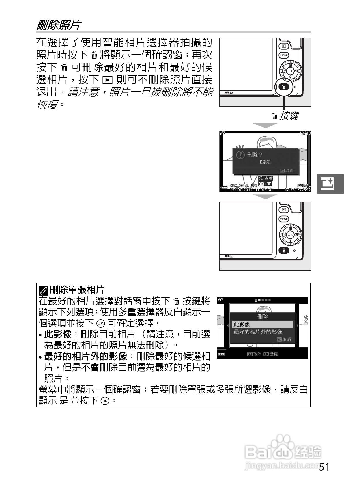 尼康Nikon 1 S1数码相机说明书:[8]
