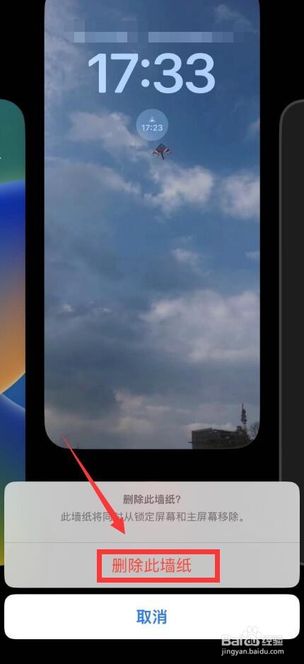 苹果如何把墙纸记录删掉