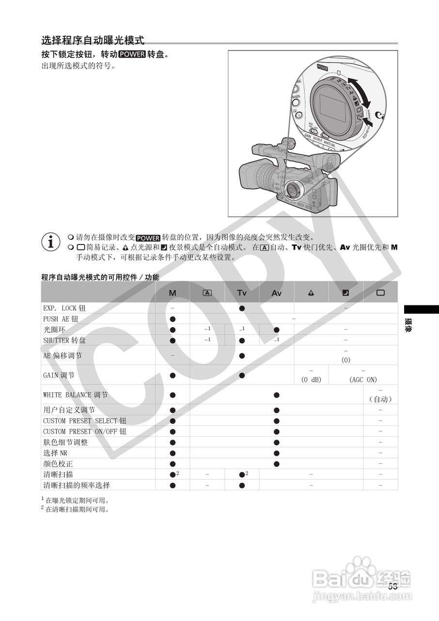 佳能XH A1S数码摄像机使用说明书:[6]