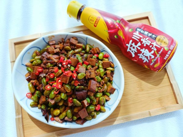 川香麻辣毛豆炒肉沫