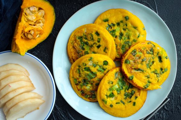 香葱南瓜小圆饼