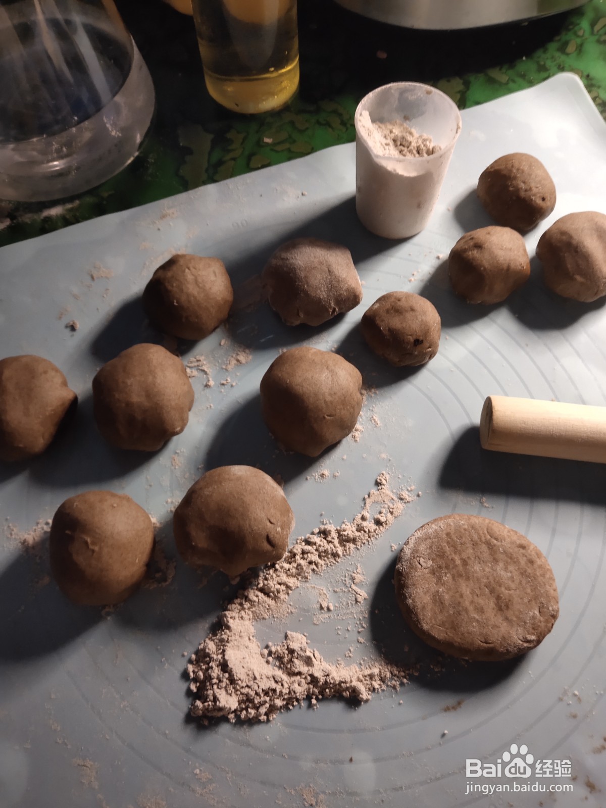 豇豆干菜荞麦饼