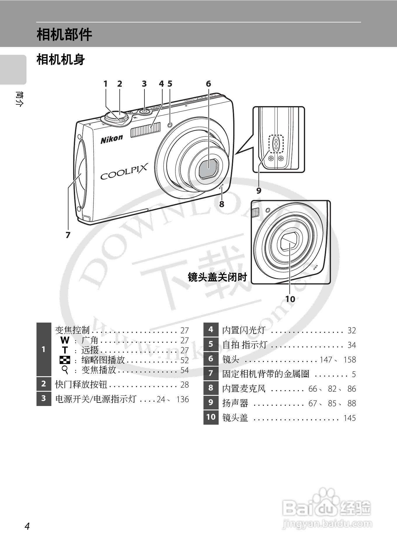 NIKON 数码相机COOLLPIX S230用户手册:[2]