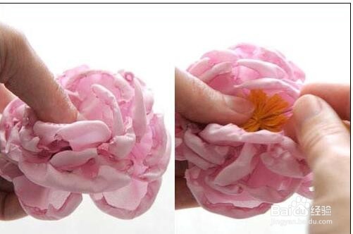 一起DIY仿真布艺月季花