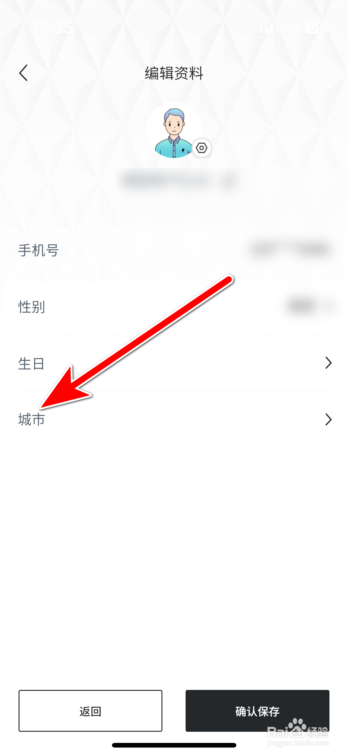 睿蓝汽车如何设置个人所在城市