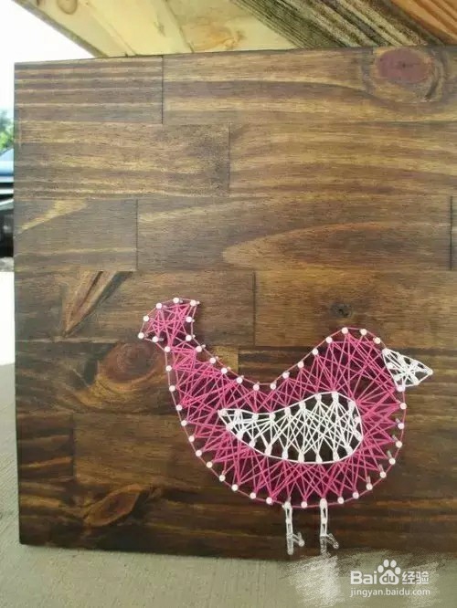 毛线手工，创意装饰画