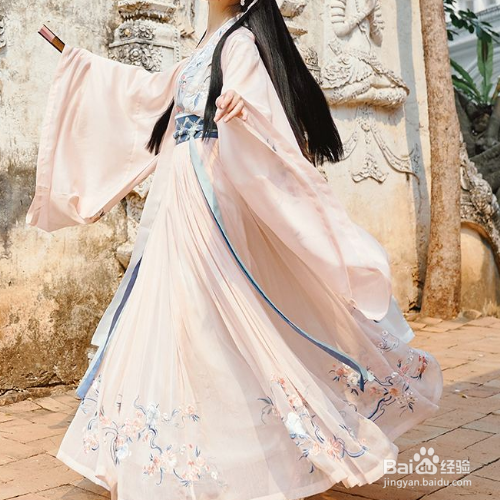 一片式汉服怎么穿