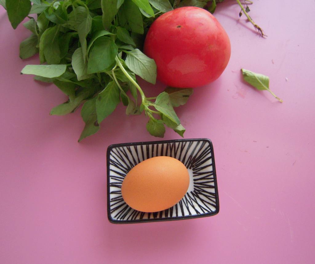 番茄鸡蛋荆芥汤面，味道真的棒极了！