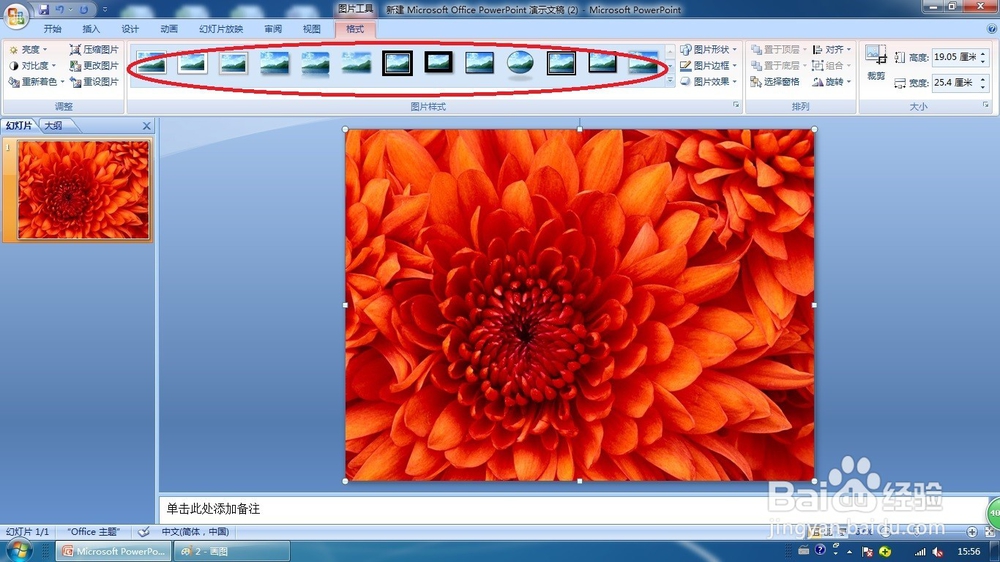 PowerPoint2007如何插入和设置图片