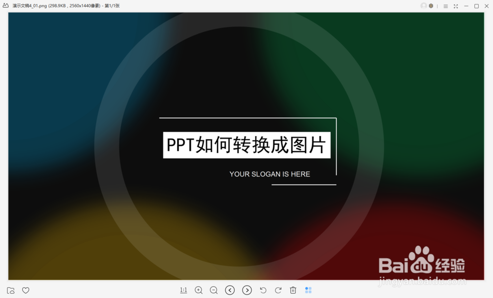 PPT如何转换成图片