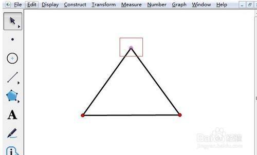 几何画板绘制出不同种类的三角形 百度经验