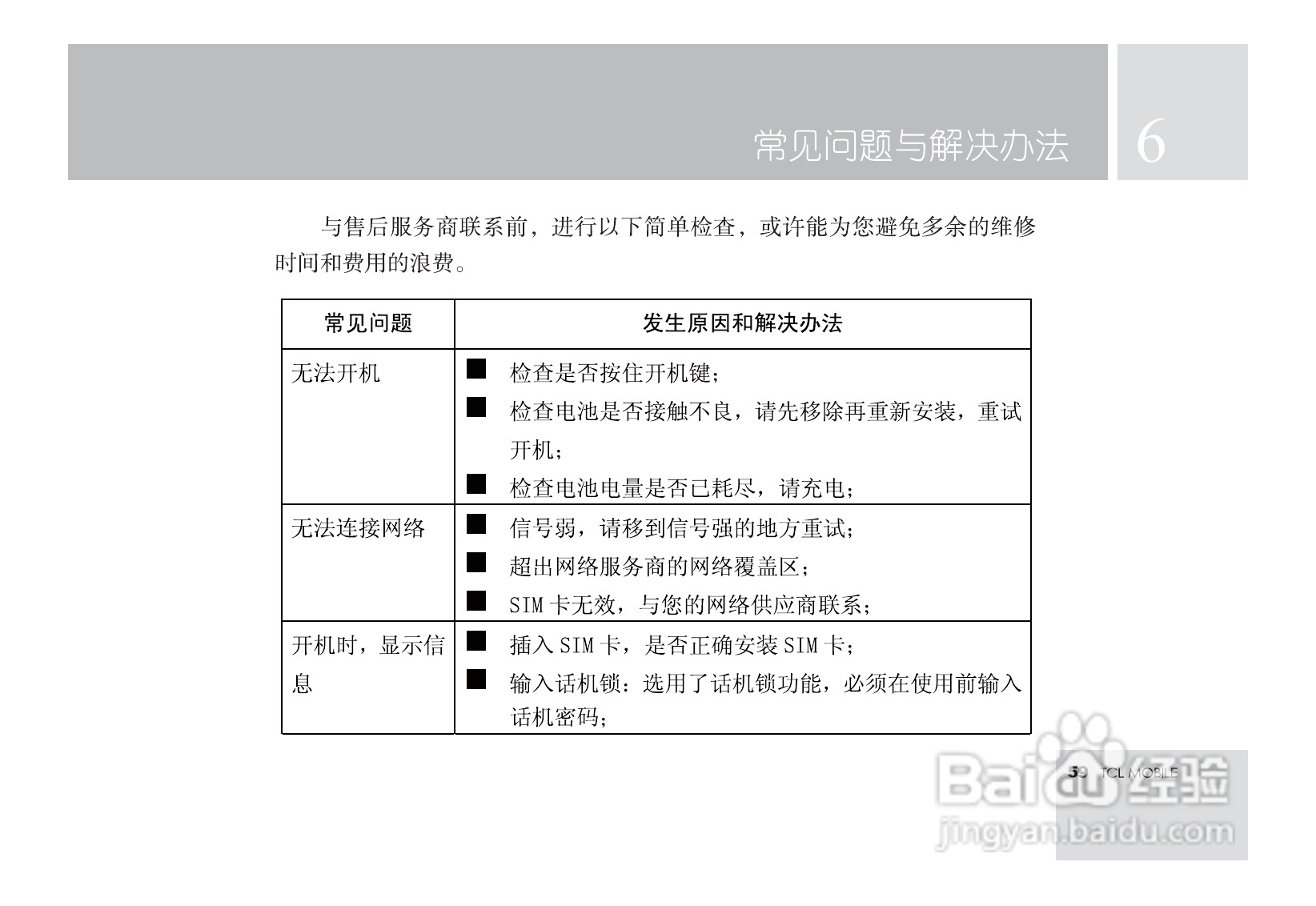 TCL M581手机使用说明书:[7]