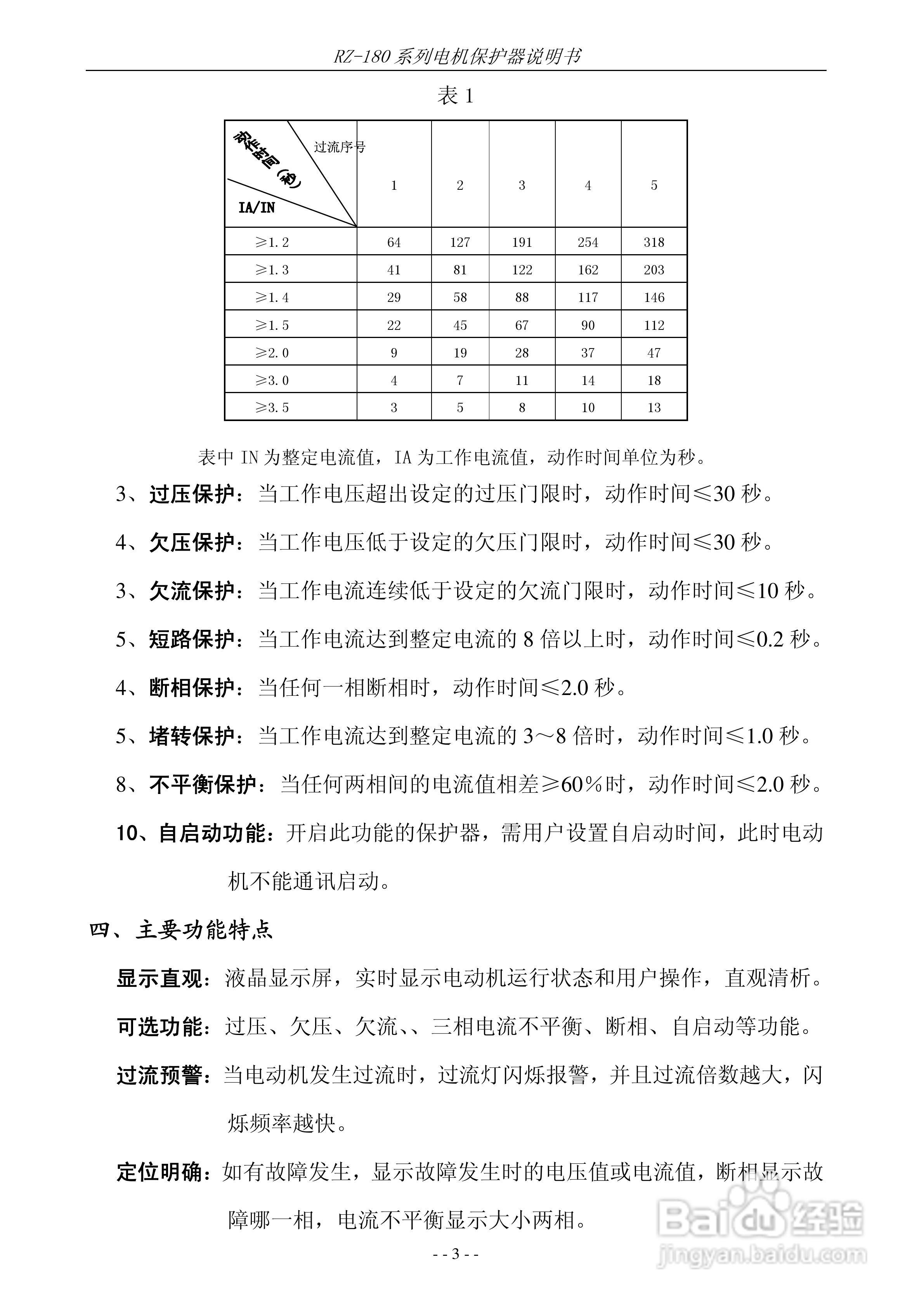 锐智RZ-180系列电动机保护器说明书:[1]