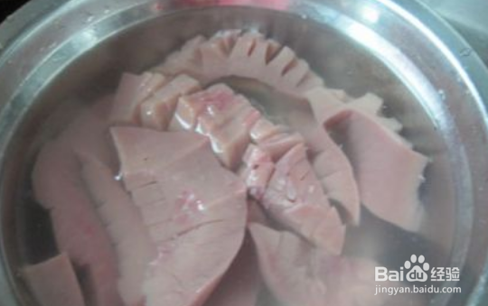冬笋炒腰花的做法