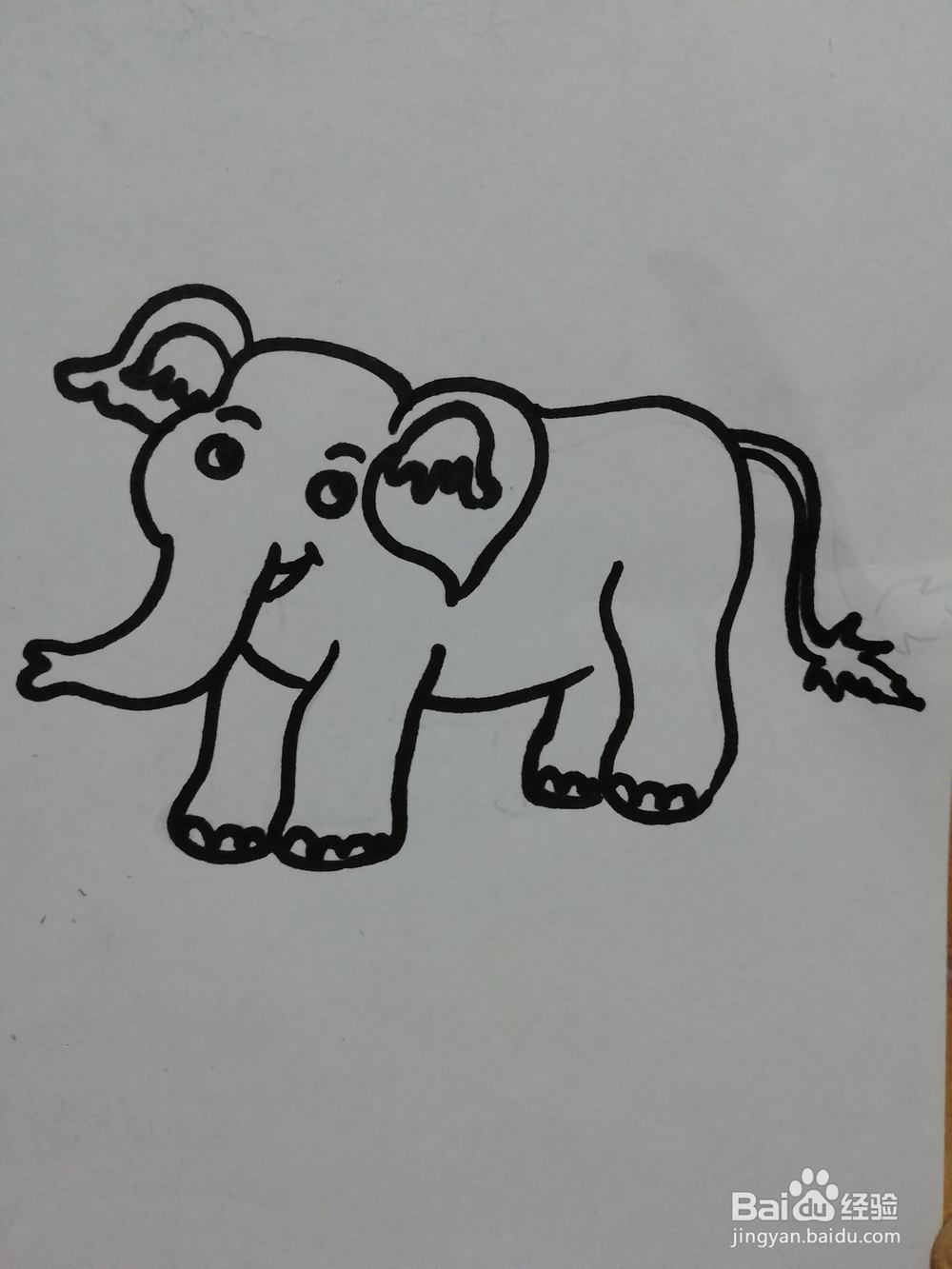 简笔画怎么画大象