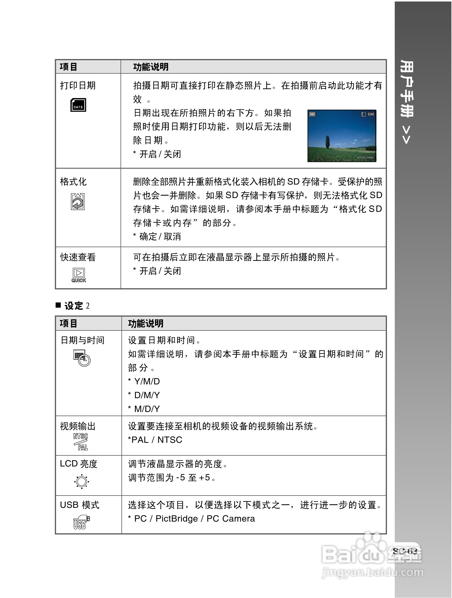 拍得丽 IQ DIGITAL 59e型数码相机使用说明书:[7]